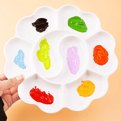 Paint Tray Palettes, Plastic Paint Pallets for Kids or Students to Paints on School Project or Art Class-5pcs