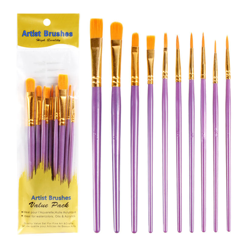 80Pcs Acrylic & Watercolor Paint Brush Set – High-Quality Nylon Bristles with Sturdy Plastic Handles, Smooth Copper Ferrules, Ideal for Oil, Gouache & Watercolor Painting, Assorted Colors