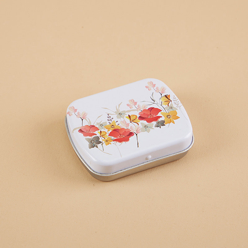 2.23 x1.76 x 0.55 inch 5Pcs 12 Wells Tiny Watercolor Palette, Travel Watercolor Tin, Small Tin Box, Cute Mini Palette Perfect For Travel, Mini Paint Set