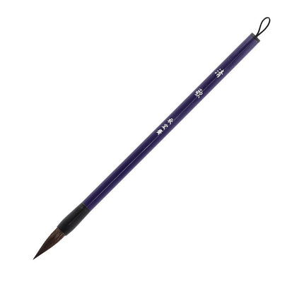 Chinese painting brush with a polished ABS ferrule and secure bristle attachment