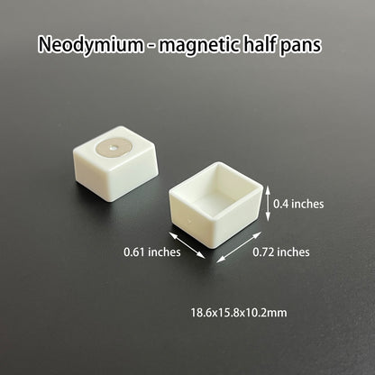 Magnetic Watercolor Half Pans - Plastic Refills for Tin Palettes 1000Pcs - 5000Pcs