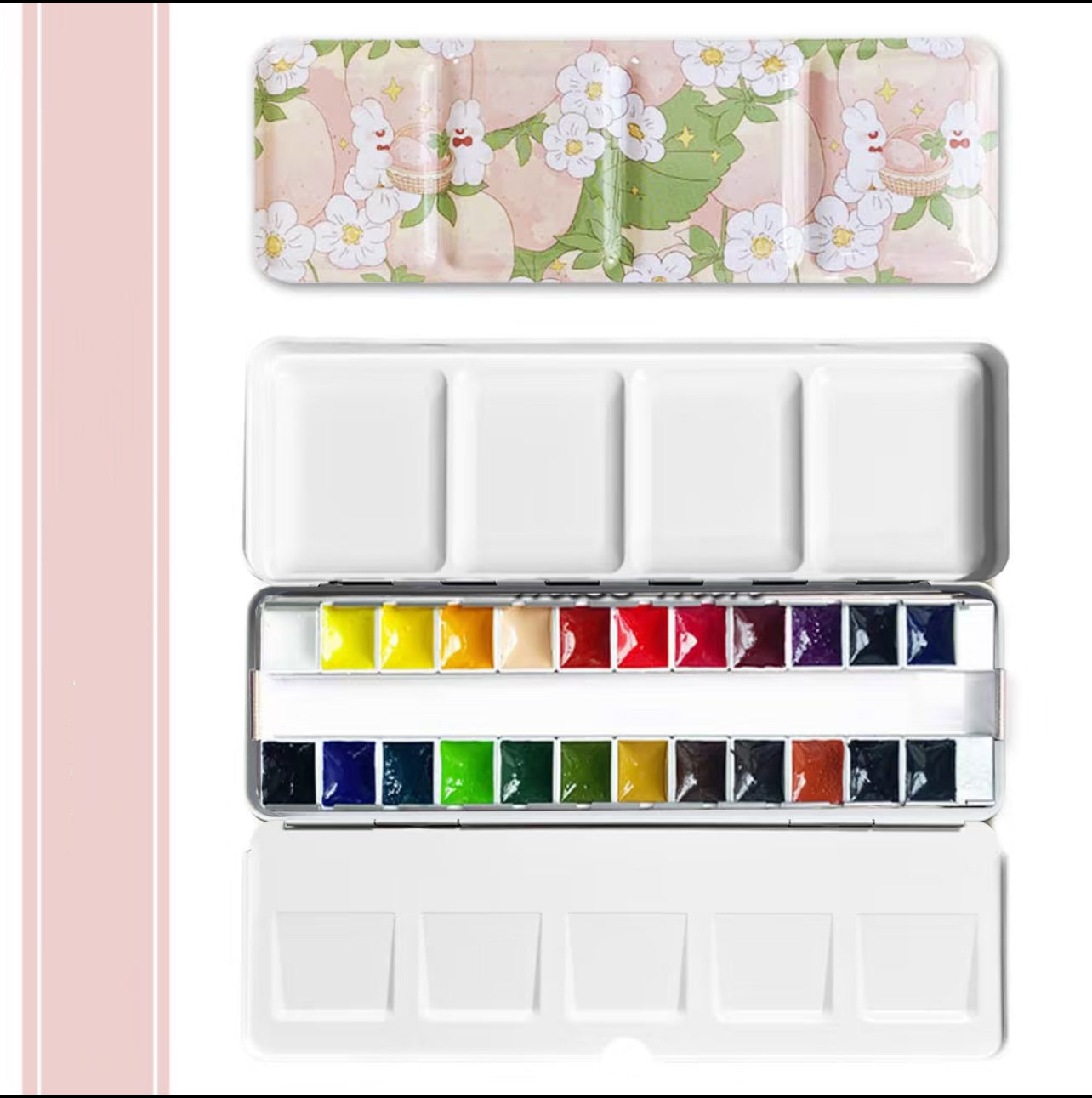 Custom Repackaged Schmincke Academic Watercolor Paint Set 24 Colors | 1ml & 2ml Travel Watercolor Pans