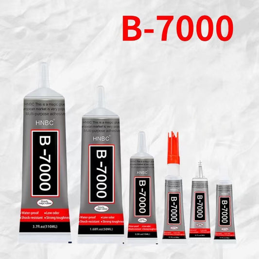 B7000 Rhinestone Clear Glue for Jewelry Making, 50ml+110ml Total 2Pcs Multipurpose Adhesive Jewlery Glue for Fabric, Tumblers, Rhinestones DIY Crafts, Nail Art, Makeup, Shoes, Cell Phones, Tablet, Wood