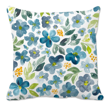 2-Pack Floral Throw Pillow Covers – 18x18 Inch Spring & Summer Decorative Cushion Covers, Colorful Botanical Print, Soft Polyester, Digital Printing for Sofa, Couch, Bedroom & Home Decor