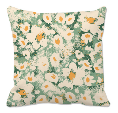 2-Pack Floral Throw Pillow Covers – 18x18 Inch Spring & Summer Decorative Cushion Covers, Colorful Botanical Print, Soft Polyester, Digital Printing for Sofa, Couch, Bedroom & Home Decor