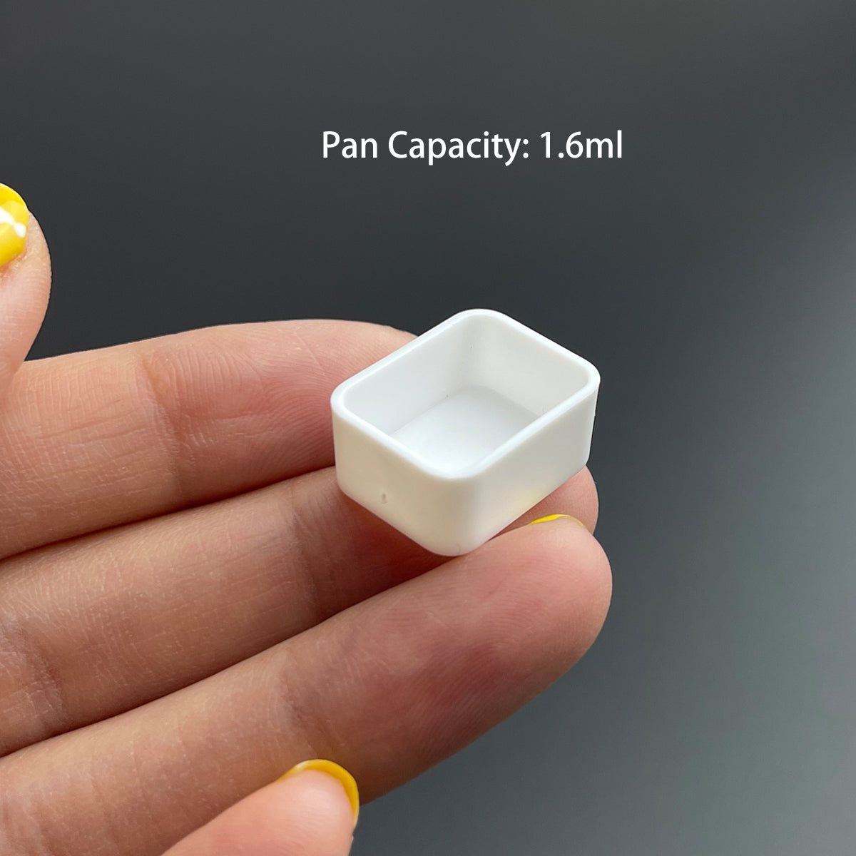 1.6ml Watercolor Half Pans – 200pcs White Round Corner Empty Paint Pans for Handmade Watercolors