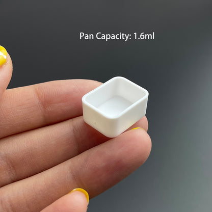 1.6ml Watercolor Half Pans – 200pcs White Round Corner Empty Paint Pans for Handmade Watercolors