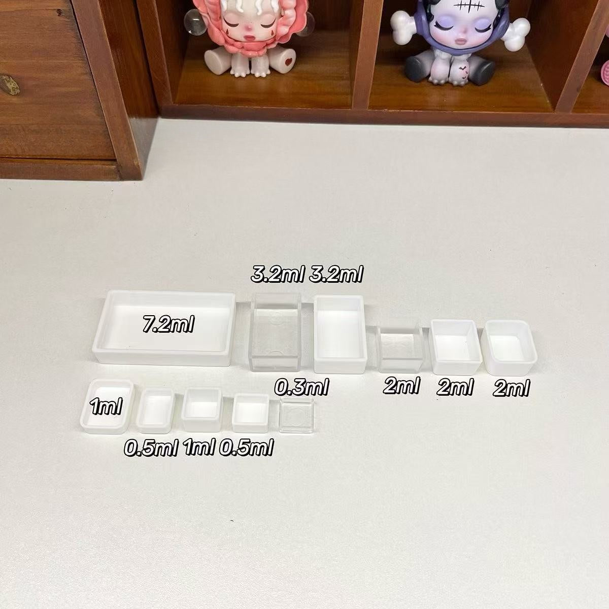 7.2ML 1000Pcs, XL Large Artist Empty Watercolor Paint pans GANSAI TAMBI Size, Kuretake Size, Extra Large Pans, Watercolor Pans for Kuretake Watercolors
