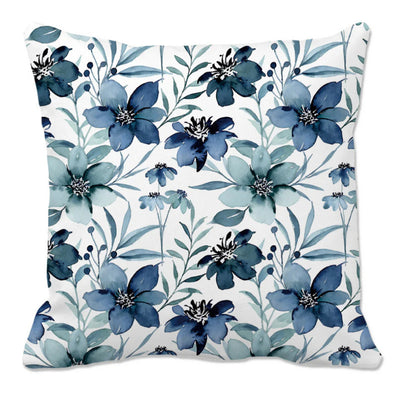 2-Pack Floral Throw Pillow Covers – 18x18 Inch Spring & Summer Decorative Cushion Covers, Colorful Botanical Print, Soft Polyester, Digital Printing for Sofa, Couch, Bedroom & Home Decor
