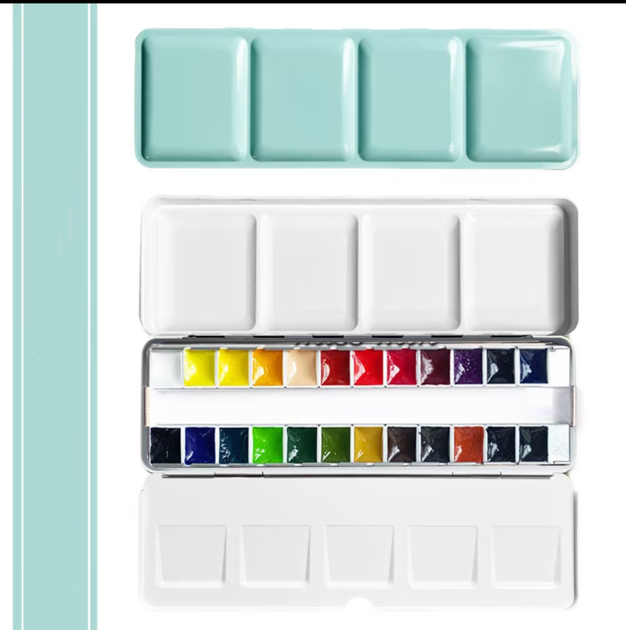 Custom Repackaged Schmincke Academic Watercolor Paint Set 24 Colors | 1ml & 2ml Travel Watercolor Pans