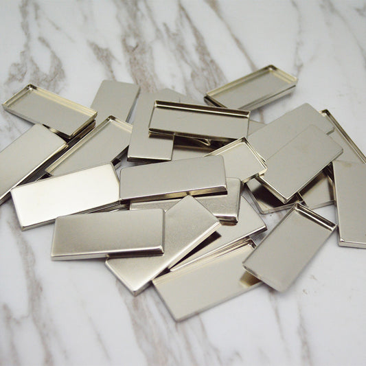 52*39MM 100Pcs, Large Mixing Empty Metal Tin Palette Pans for Watercolours or Cosmetics, Empty Eyeshadow Pans, Empty Makeup Palette, Makeup Palette Pans