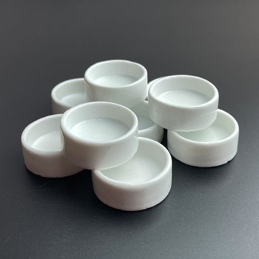 20Pcs Ceramic Watercolor Pan,1.6ML/2ML/3.8ML/5ML/8ML Round Pan for Watercolor, Small/ Large Ceramic Tray Palette for Watercolor Gouache Acrylic Oil Painting