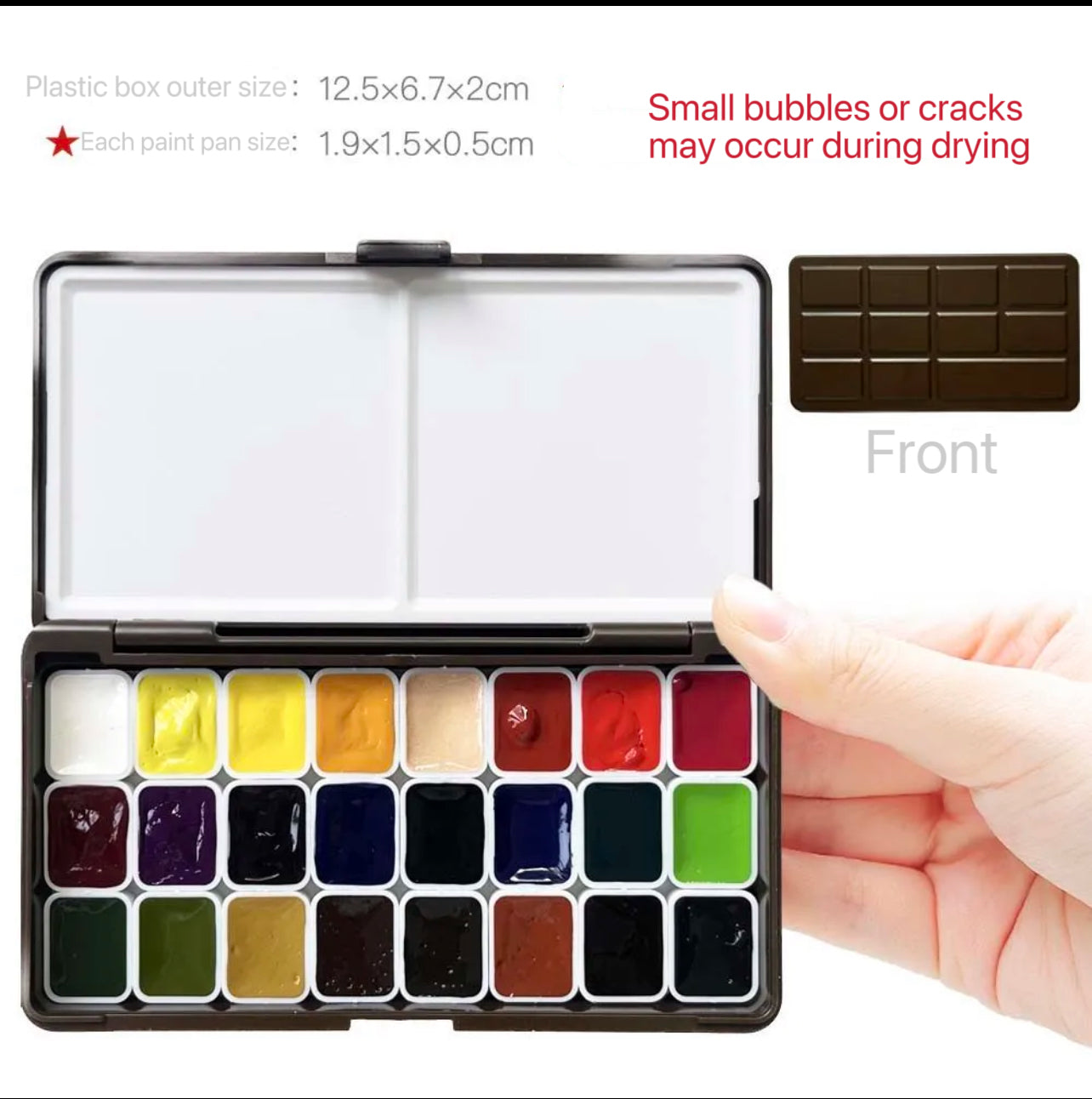 Custom Repackaged Schmincke Academic Watercolor Paint Set 24 Colors | 1ml & 2ml Travel Watercolor Pans