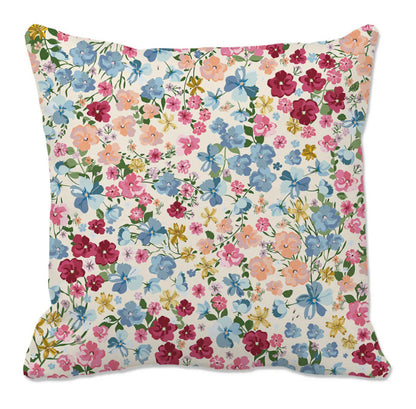 2-Pack Floral Throw Pillow Covers – 18x18 Inch Spring & Summer Decorative Cushion Covers, Colorful Botanical Print, Soft Polyester, Digital Printing for Sofa, Couch, Bedroom & Home Decor
