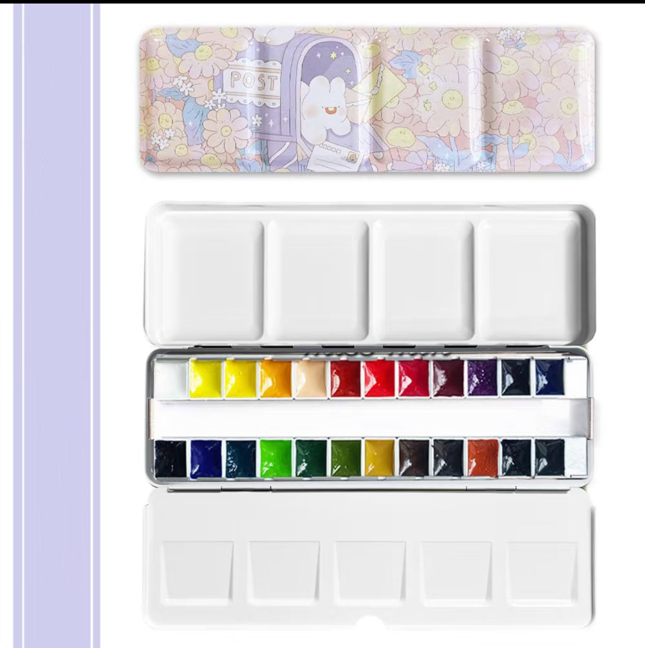 Custom Repackaged Schmincke Academic Watercolor Paint Set 24 Colors | 1ml & 2ml Travel Watercolor Pans