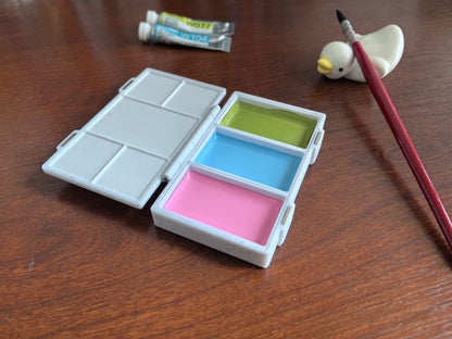 Mini Kuretake Palette Filled with Handmade Watercolor Paint