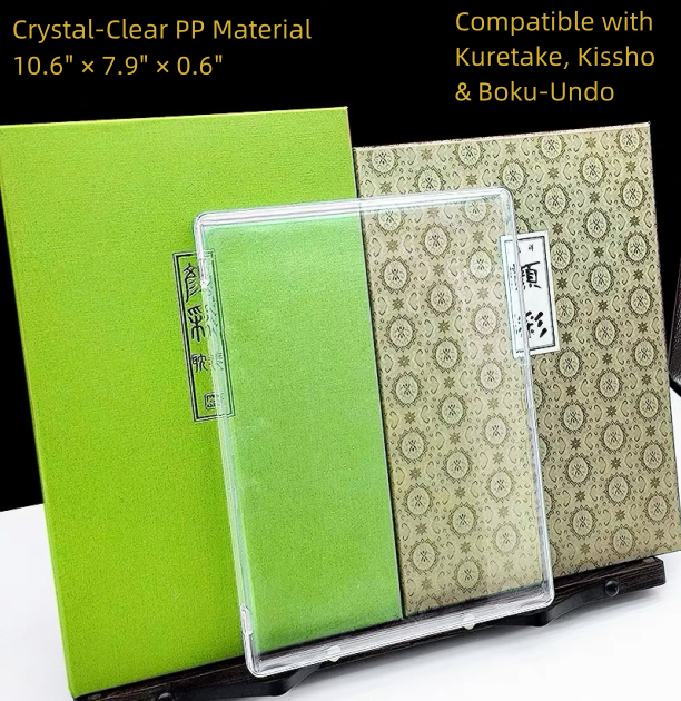 36-Color Gansai Watercolor Storage Box – Transparent Organizer Case Compatible with Kuretake, Kissho & Boku-Undo