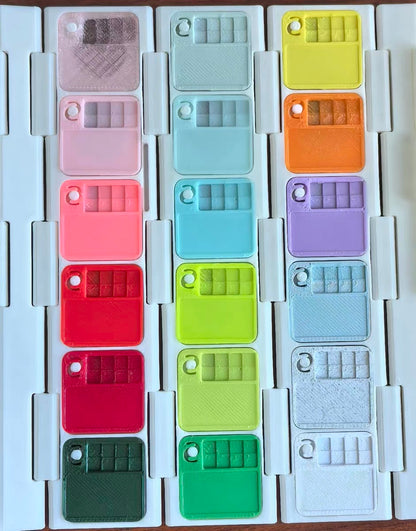 Magnetic Travel Watercolor Palette | Paint Storage & Mixing Palette for Kuretake Gansai Tambi