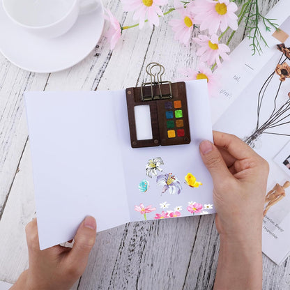 portable watercolor palette for sketching, outdoor painting, and travel art supplies