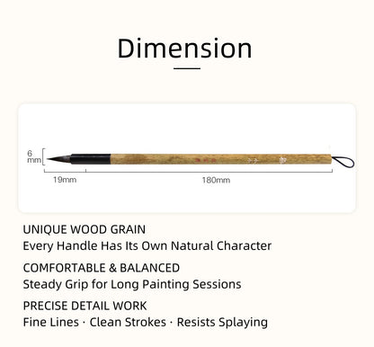 Watercolor brush for soft, even washes and smooth color application