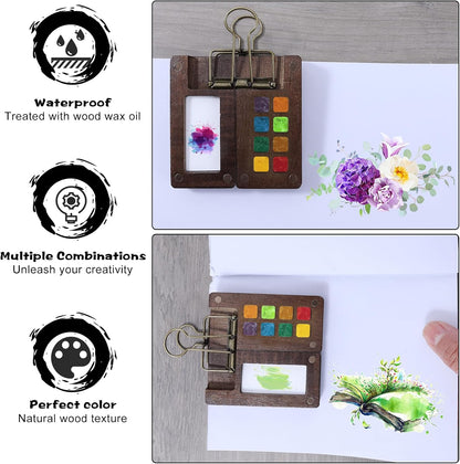 mini paint palette suitable for watercolor gouache and acrylic paints